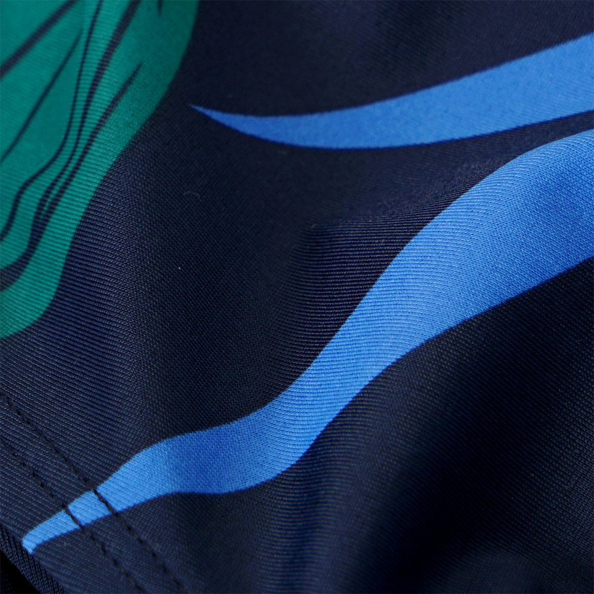 Gina Benotti Damen Bikinipanty mit Palmenblätter allover nachtblau / dunkelgrün / blau
