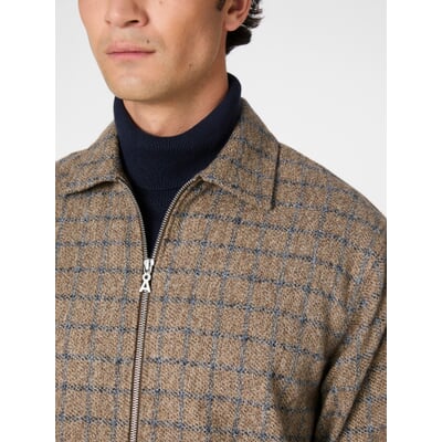 Herrenjacke mit Zipper, Camel