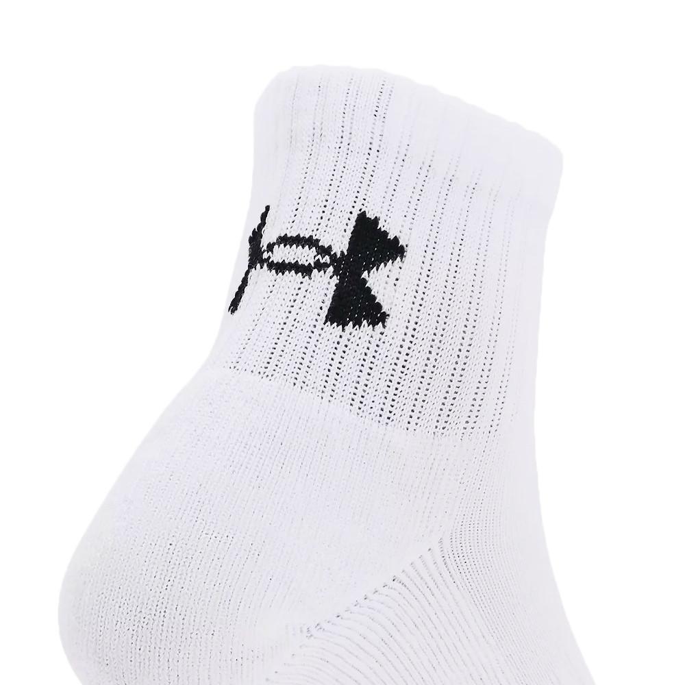 Under Armour 3x Chaussettes Blanches Homme Under Armour Quarter