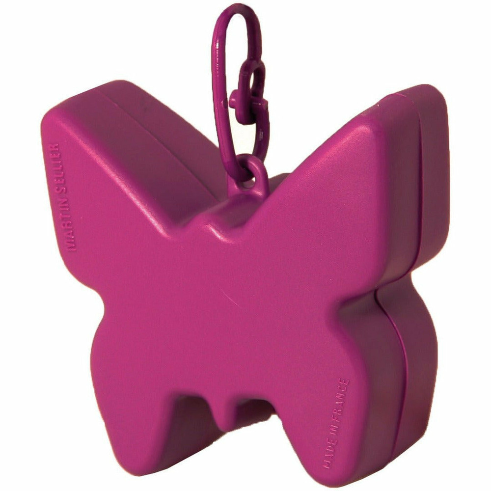 Distributeur de sacs à déjections canines en forme de papillon - l. 6.7 cm x l. 6.7 cm x h. 3.5 cm