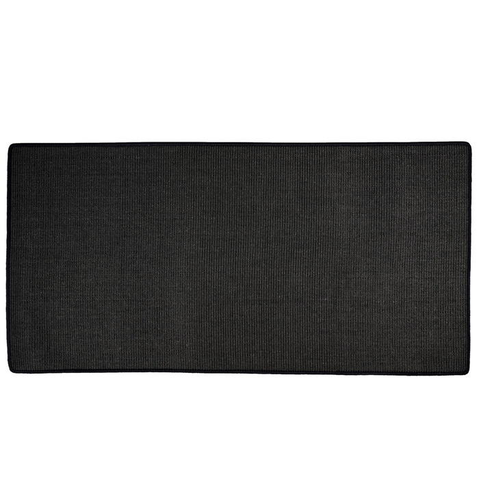 Sisal tæppe sort 70 x 140 cm