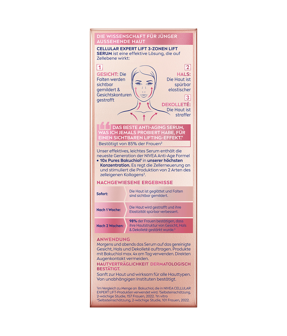 (30ml) Cellular Expert 3-Zonen Lift Serum (84930)