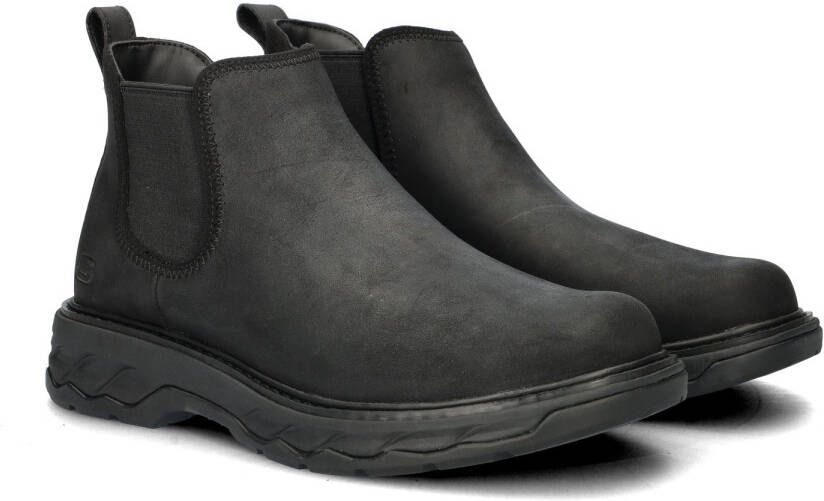 Skechers Lockett Heath nubuck chelsea boots zwart