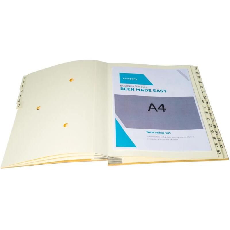 Trieur rigide 31 compartiments de 1 à 31 Forever kraft - A4 - Kraft brun