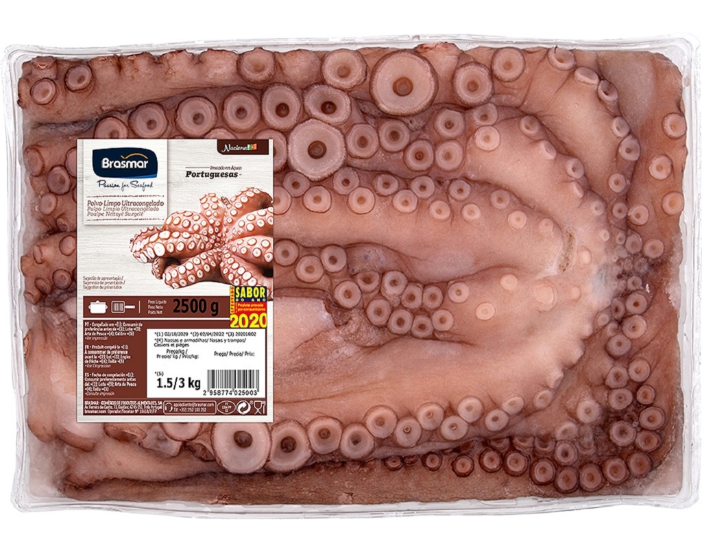 POLVO NACIONAL BRASMAR CONGELADO (1.5 A 3 KG)