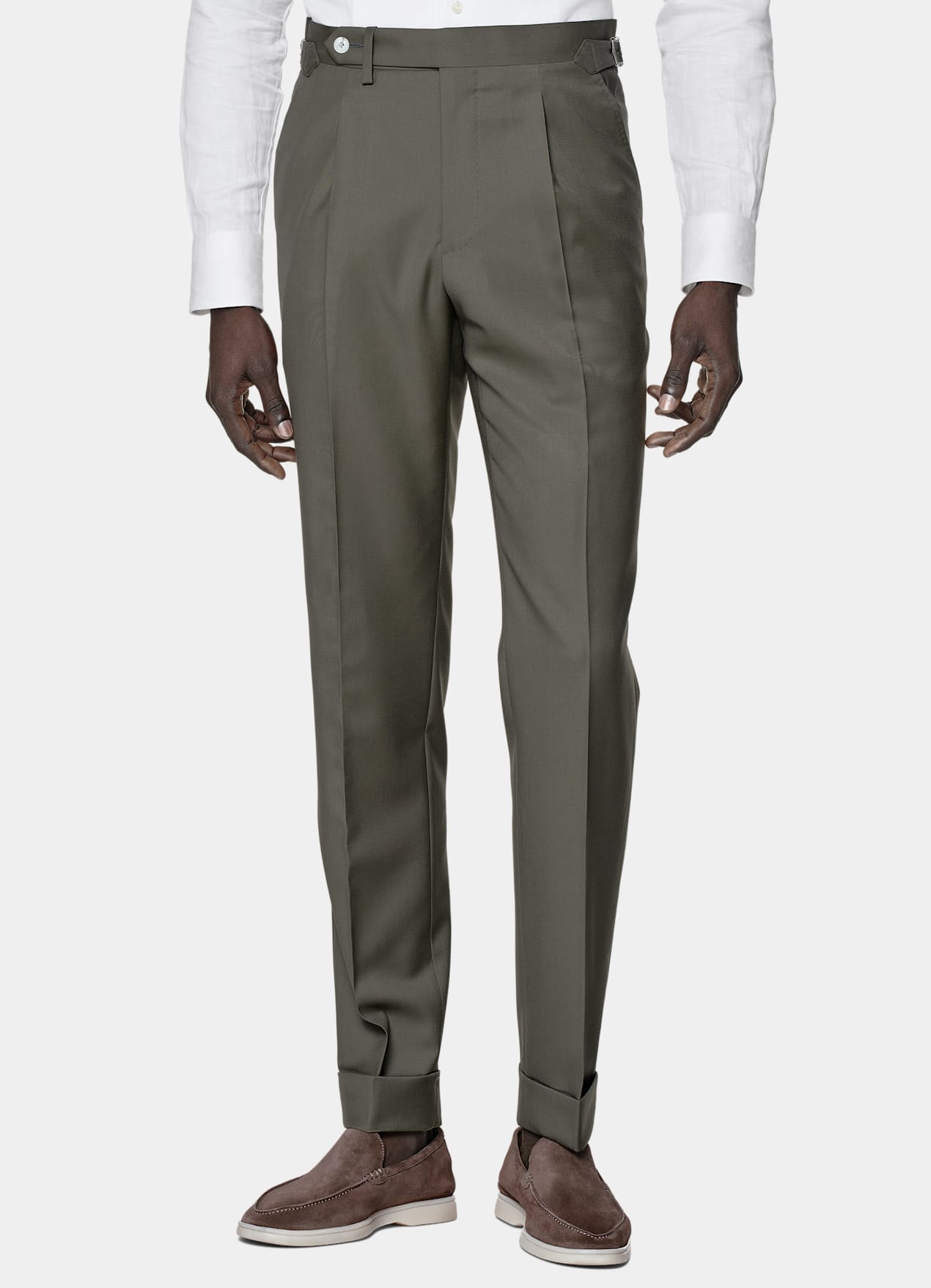 Costume Perennial Havana coupe Tailored vert foncé
