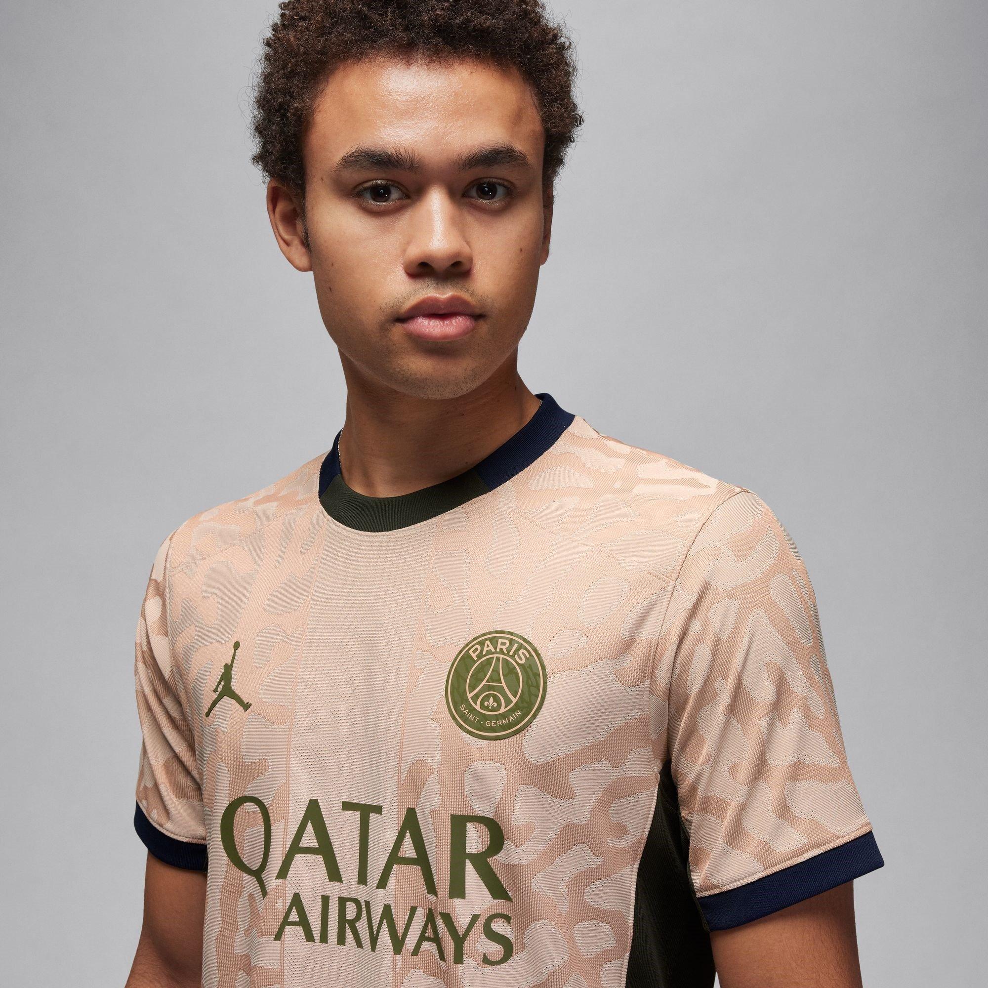 Nike Paris Saint Germain x Jordan Fourth Vapor Match Shirt 2023 2024 Juniors