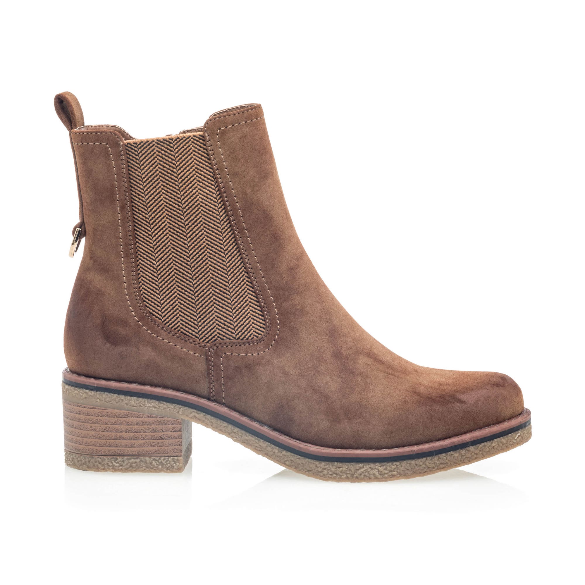 Boots à talon Femme camel