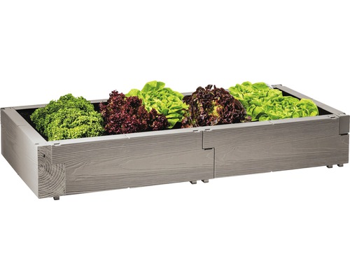 JUWEL Timber verhoogde tuinbeduitbreiding, 130 x 60 x 20 cm, houtlook