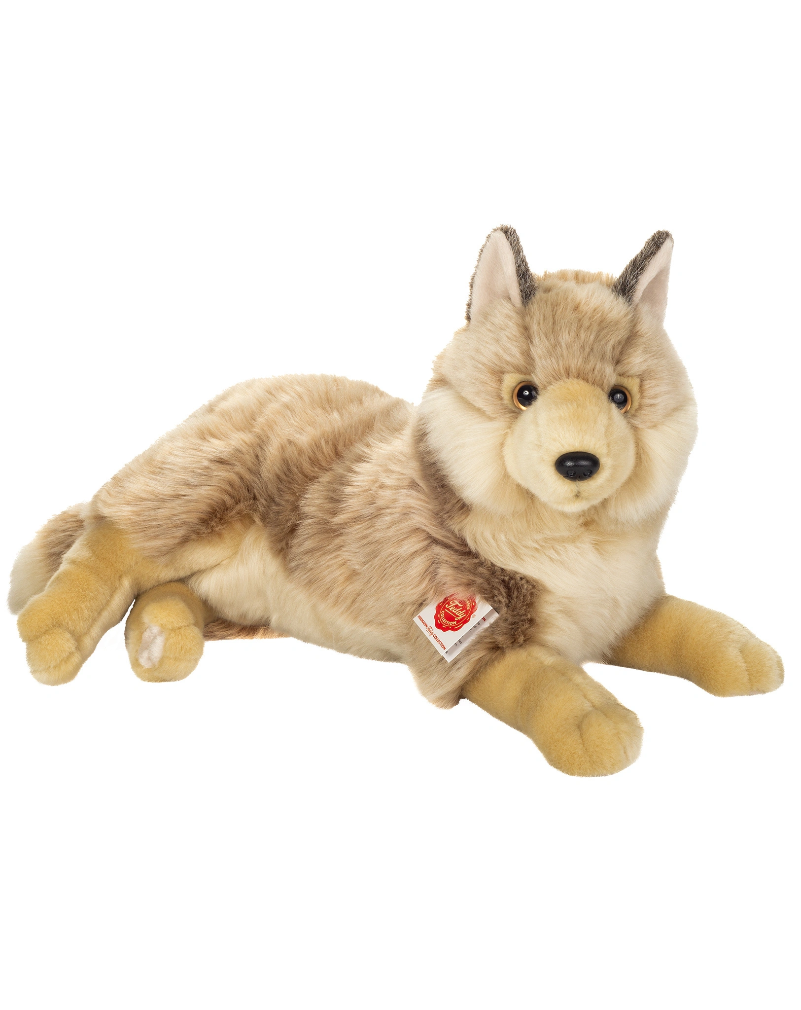 Kuscheltier WOLF LIEGEND (40cm) in beige