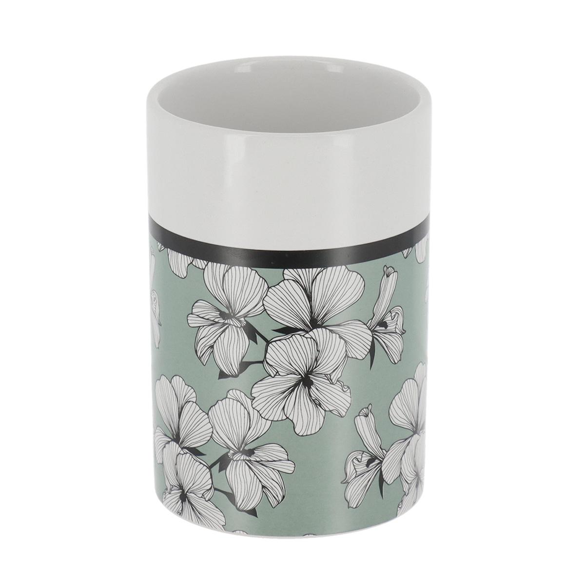 GOBELET DOLOMITE ROND IMPRIME ECRIN VERT