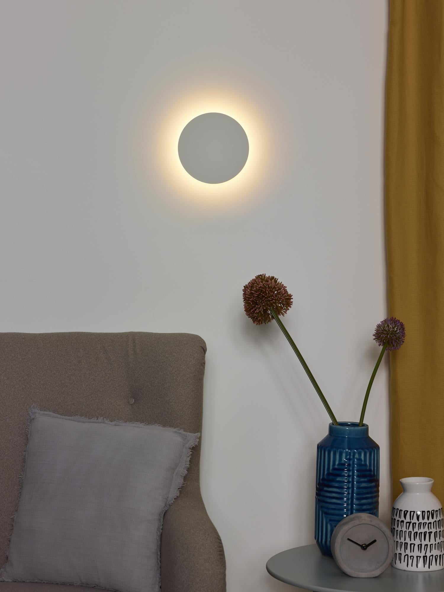 Eklyps 15 wandlamp LED wit