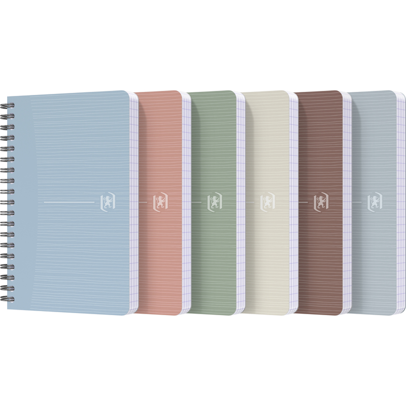 Oxford My RecUp Spiralheft, 90 x 140 mm, kariert 5 mm, assortiert