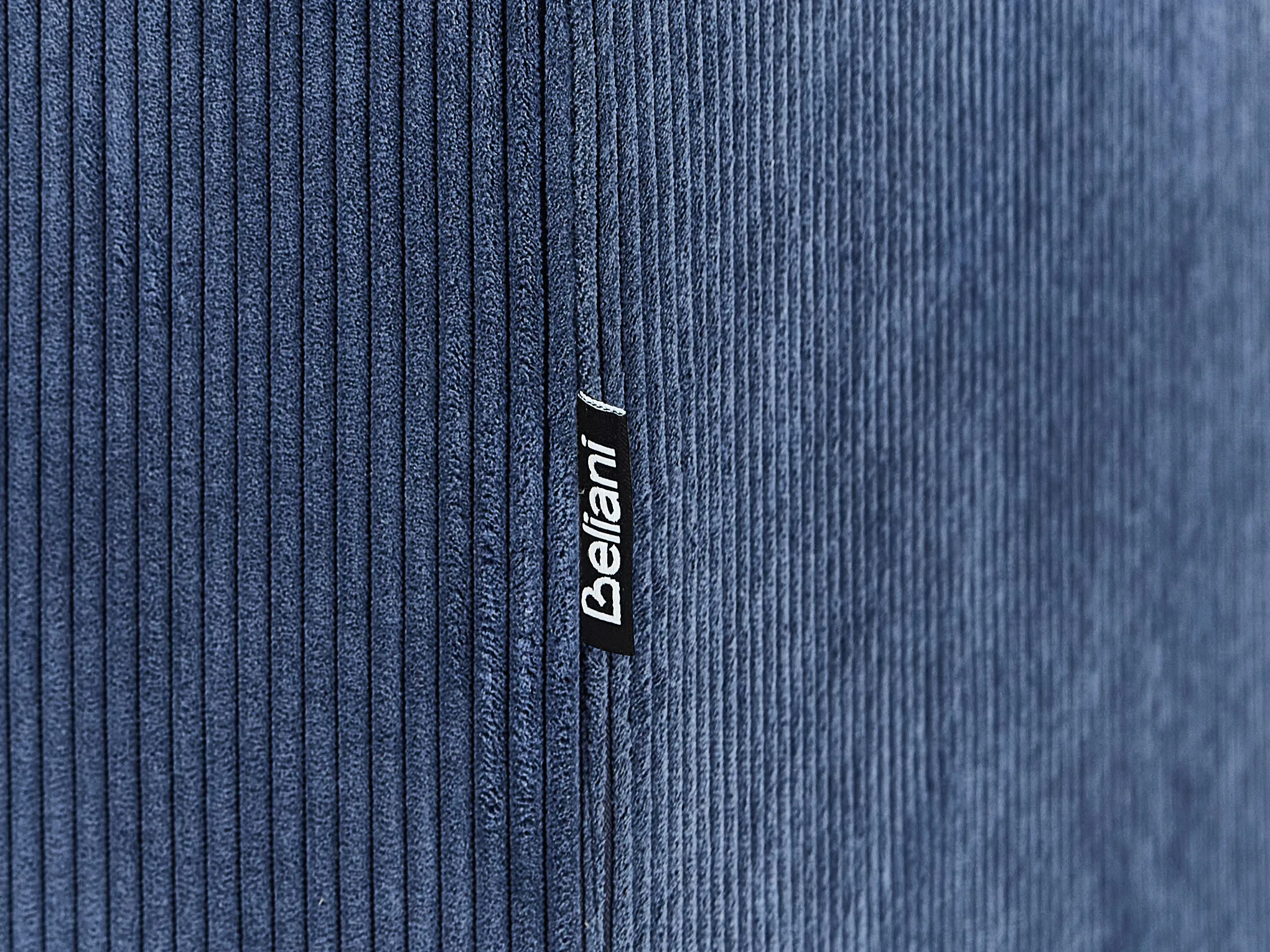 Hoekbank 4-zits LUNNER Corduroy Donkerblauw linkszijdig