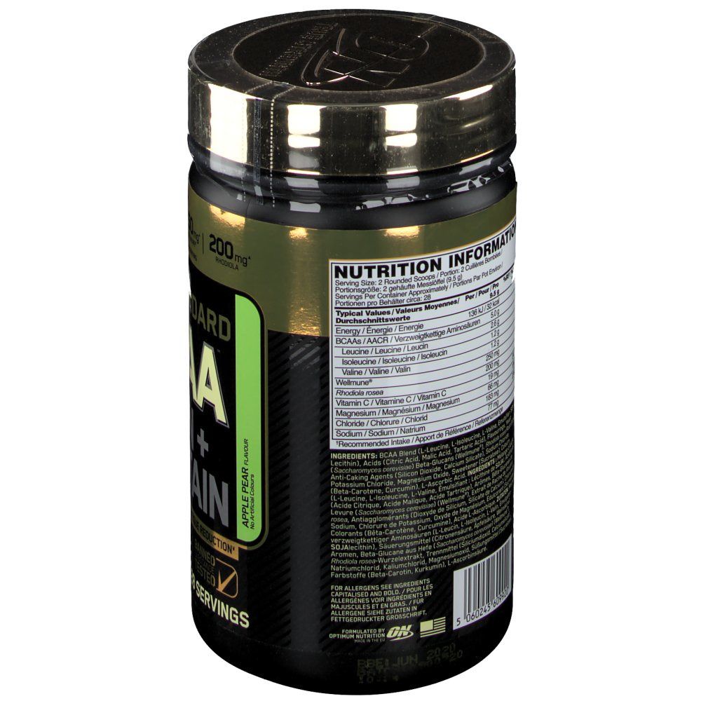 Optimum Nutrition BCAA Train+Sustain, Apfel-Birne
