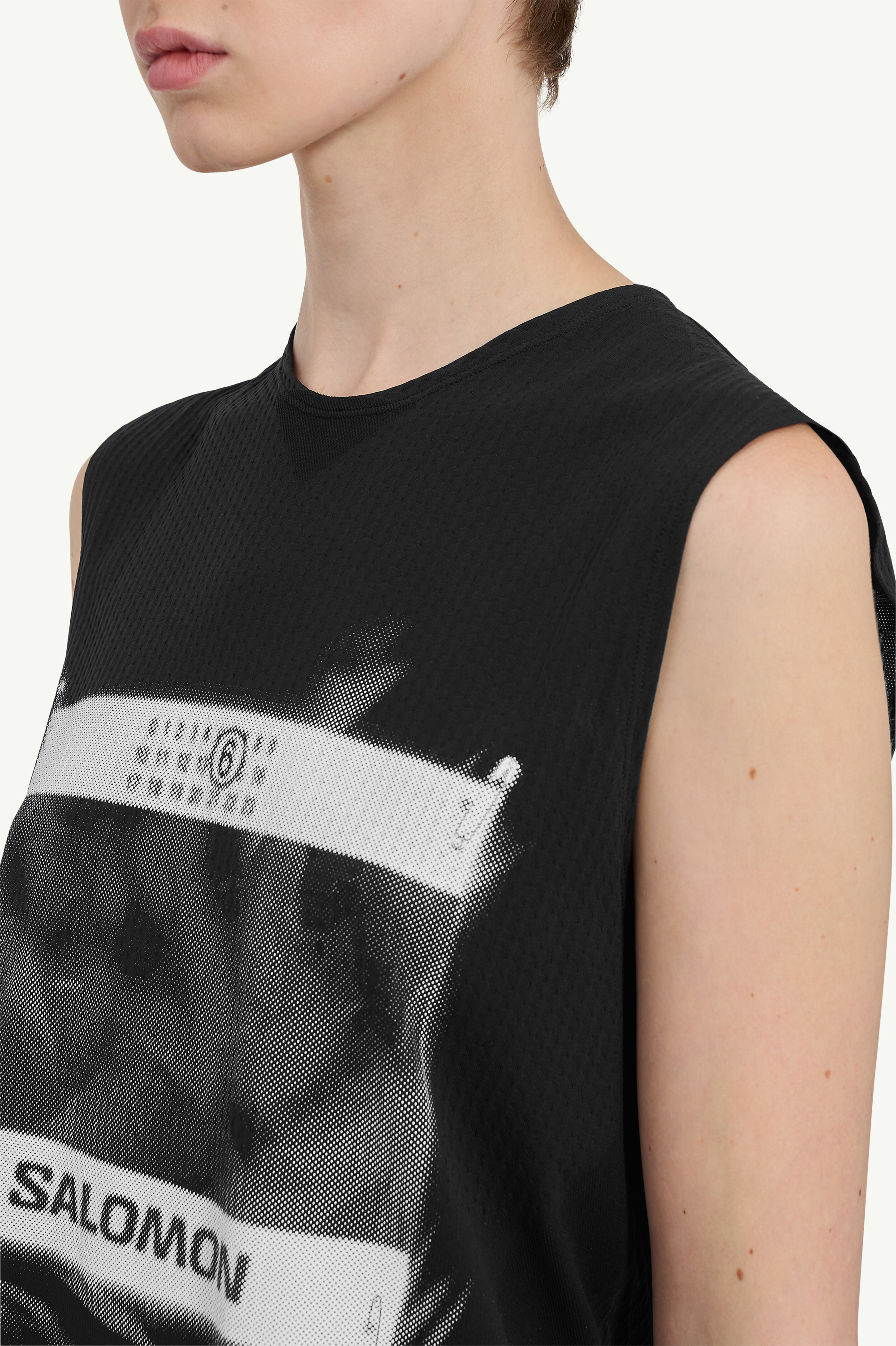 Black Printed T-Shirt MM6 x Salomon | MM6 Noir