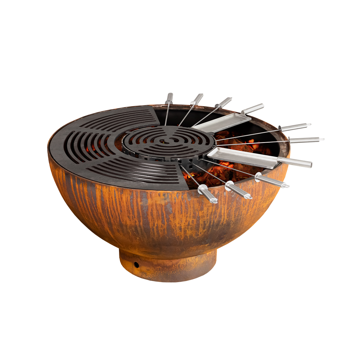 Mr. Grill Feuerschale Ø 80 cm mit Grillring und Zubehör