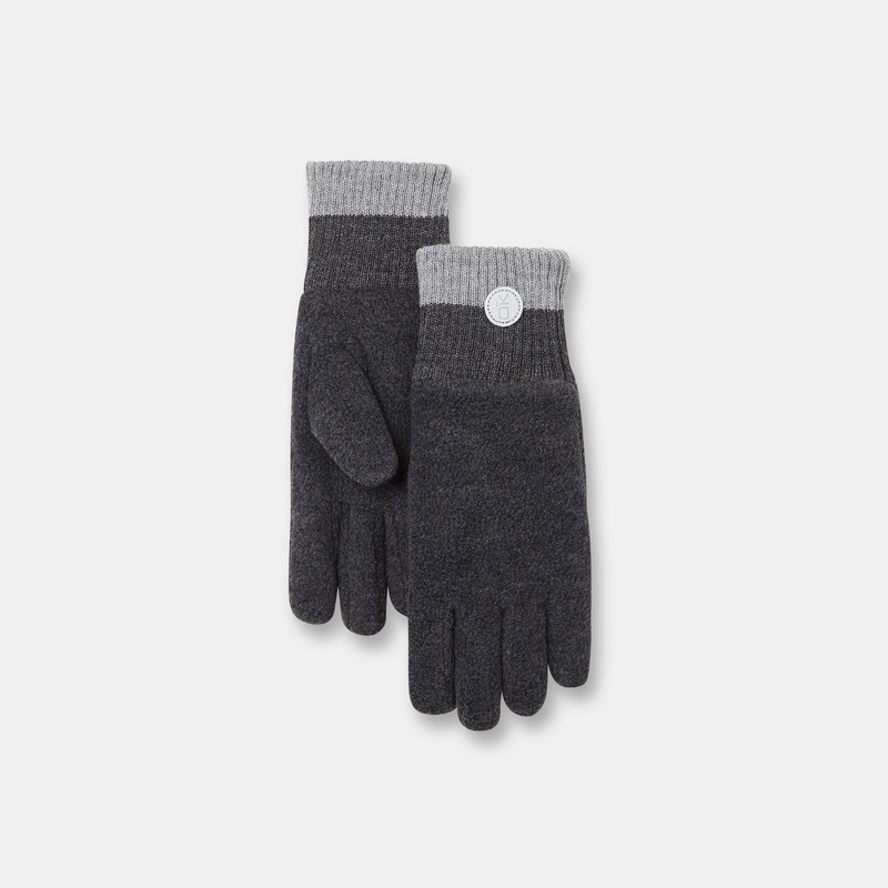 Gants doublés en polaire gris garçon