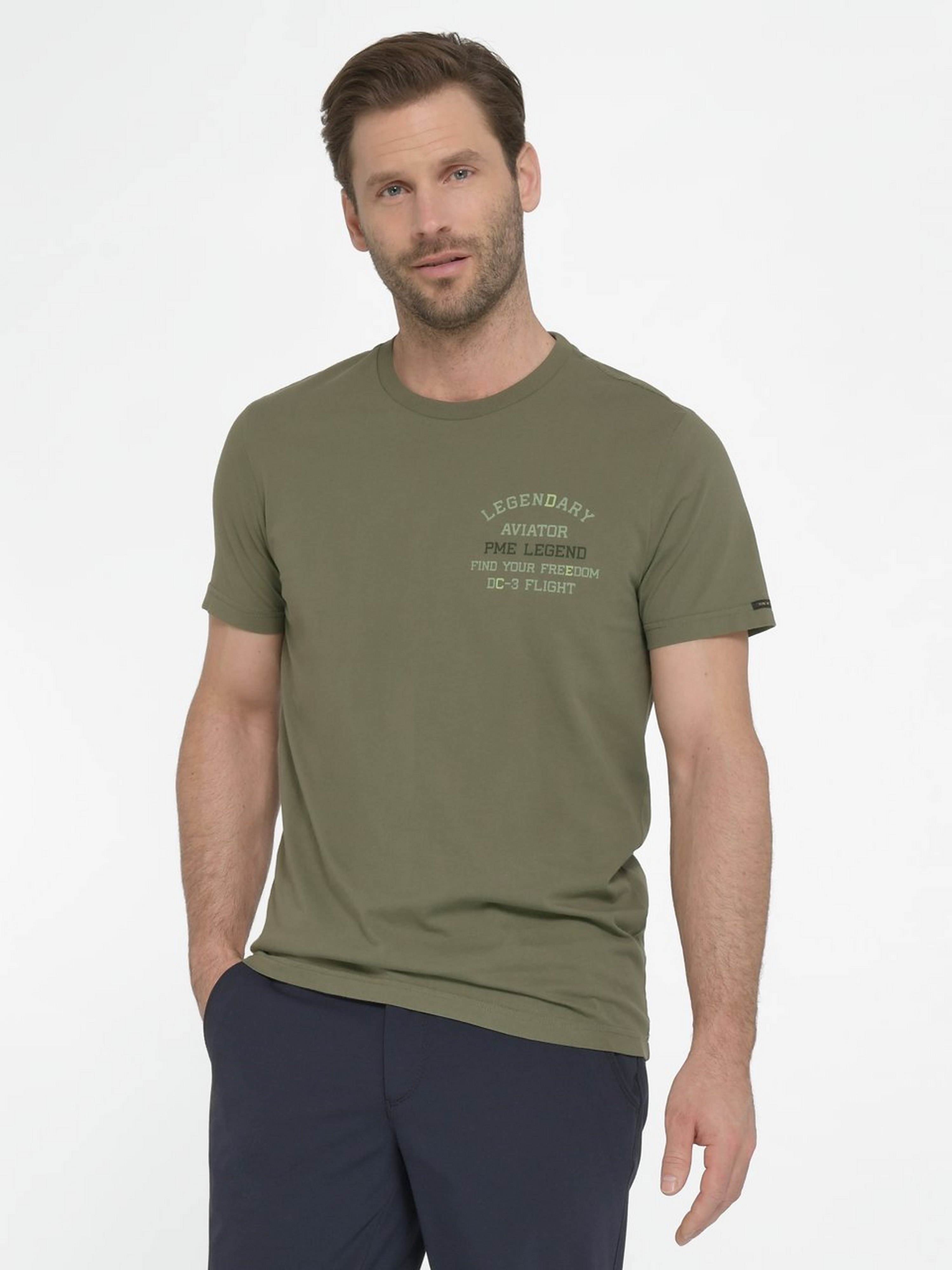 Rundhals-Shirt