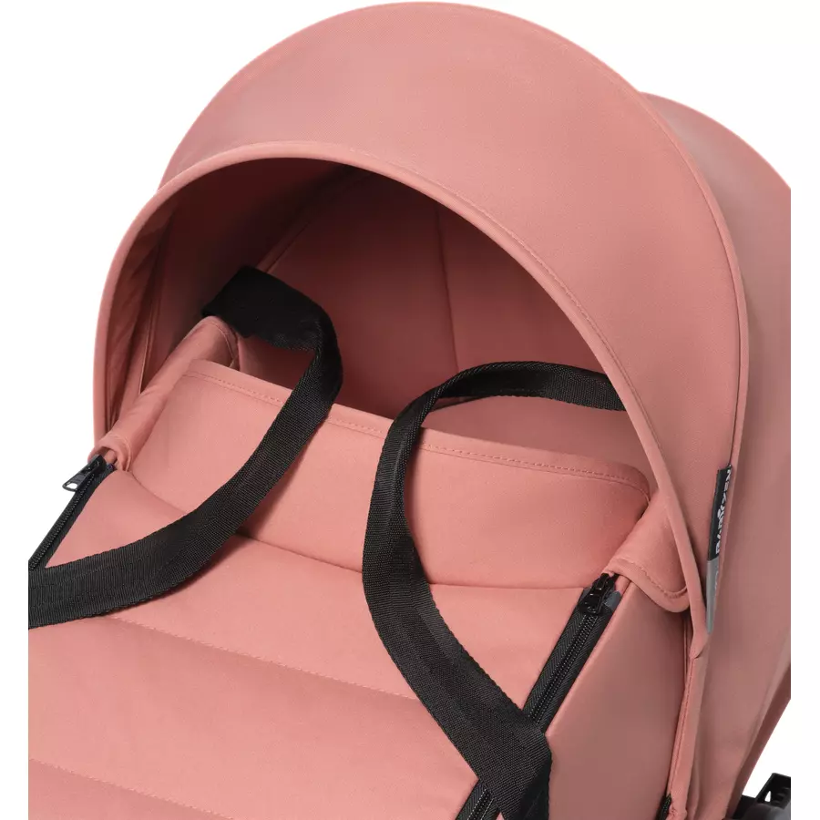BABYZEN Kinderwagen YOYO2 0+ White mit Liegewanne und Textilset Ginger