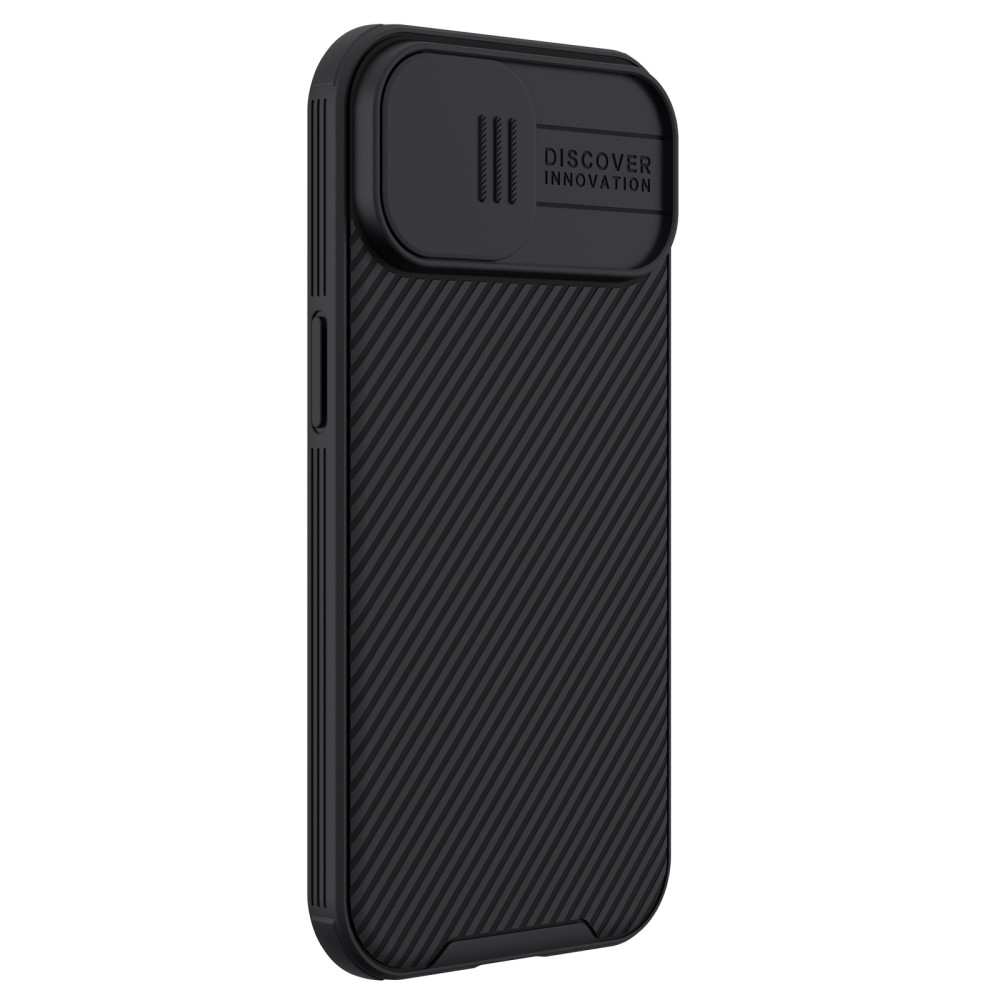 iPhone 15 Schutz Hülle Cam-Slider Kameraschutz - Schwarz