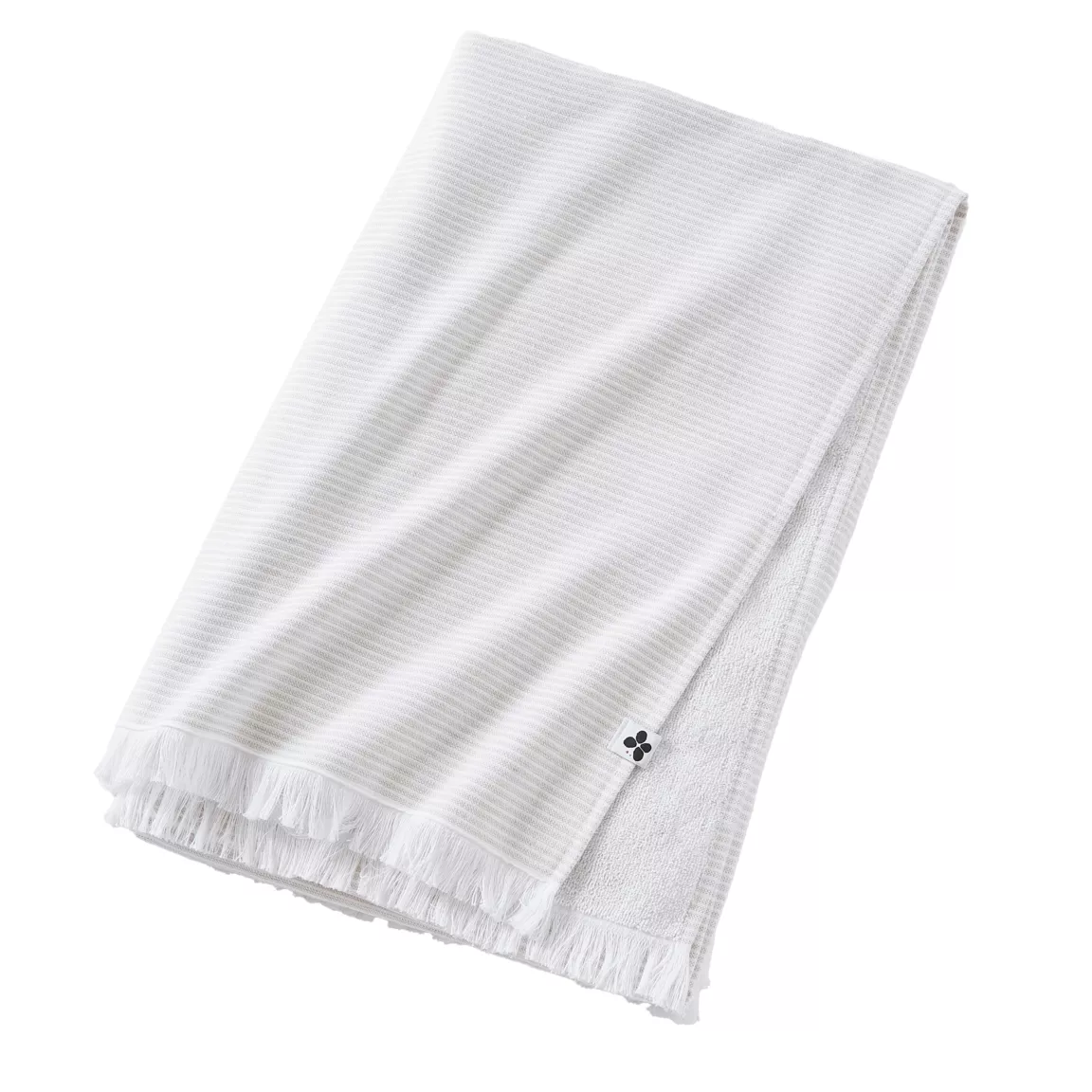 Fouta coton et éponge (95 x 180 cm) Naël Beige sable