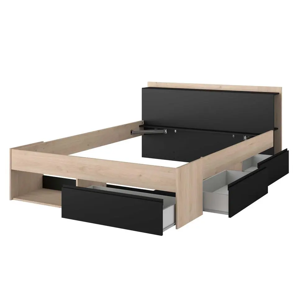 Bed Most 160x200cm - eik/zwart