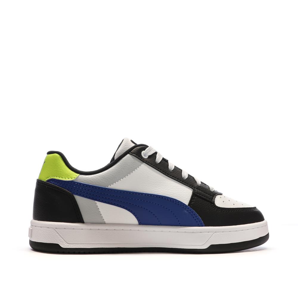 Puma Baskets Blanches/Noir/Marine Garçon Puma Caven 2.0