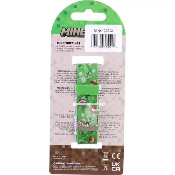 LED Kinderuhr Minecraft