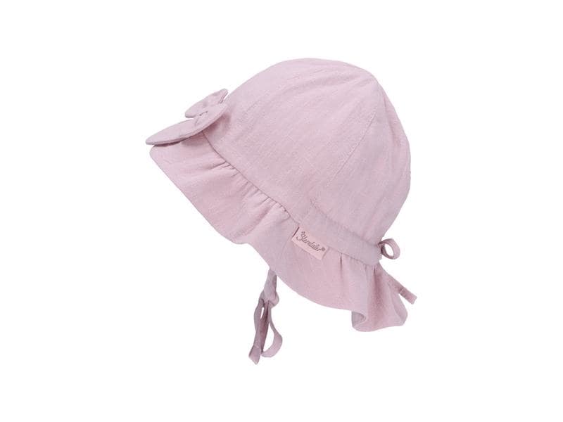 Sterntaler Sonnenhut mit Schleife Perlrosa Gr. 49 Hut für Mädchen mit Leinencharakter UV 50