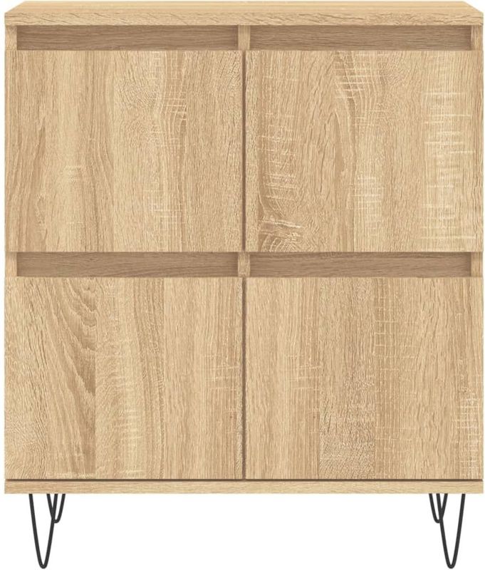 vidaXL - Dressoir - Hout - Sonoma Eikenkleurig - 60x35x70 cm