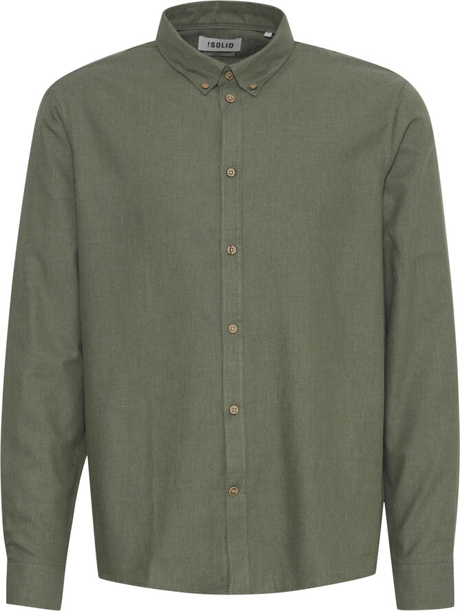 !Solid SDPete SH Shirt Dusty olive melange