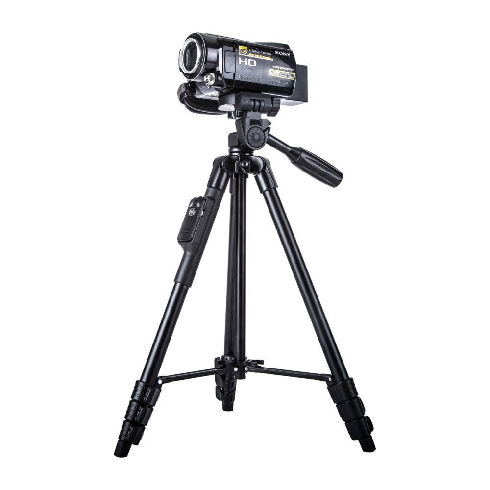 (136cm) Foto / Video Tripod Dreibein Stativ Halterung mit Fernauslöser für Smartphone / DSLR Kamera / GoPro   1/4