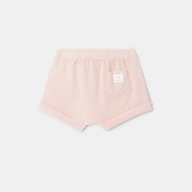 Short en coton éponge bio rose naissance Absorba Rose