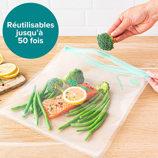 Set de 10 sacs sous vide S 1,3 L STOR'EAT Mastrad