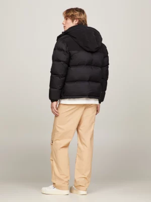 Puffer Alaska de penas recicladas com cordão