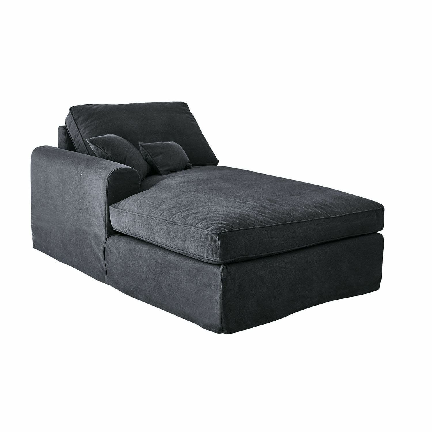 Chaiselongue Seaford Armlehne links | dunkelgrau