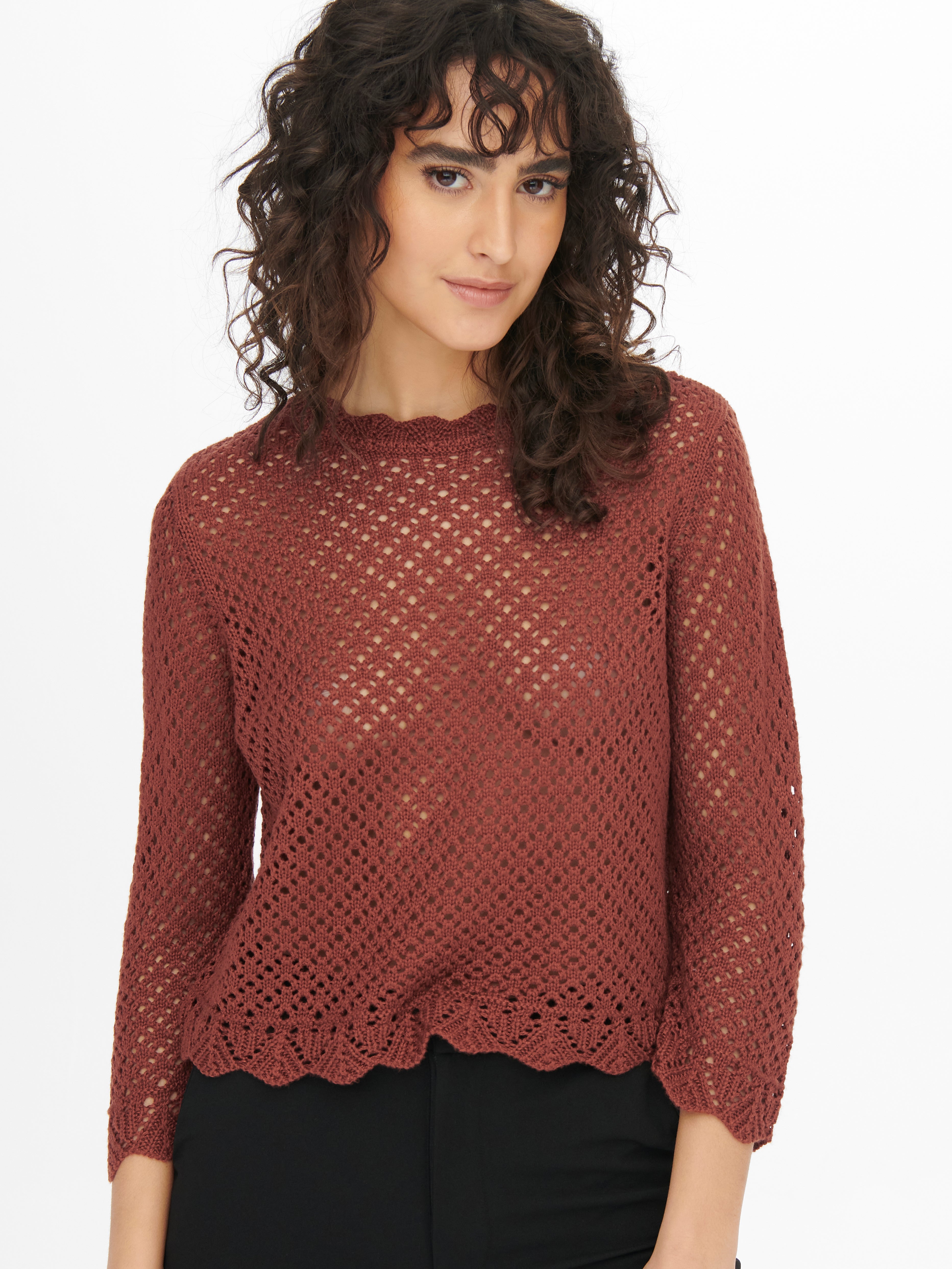 JDYSUN Strickpullover Smoked Paprika