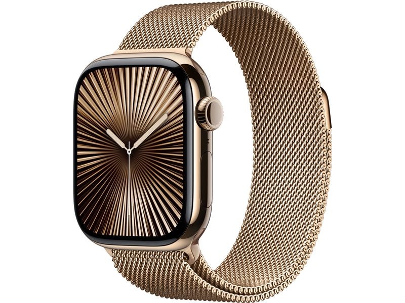 Apple Watch Series 10 42 mm LTE Titanium Gold Loop Eine glatte Zehn