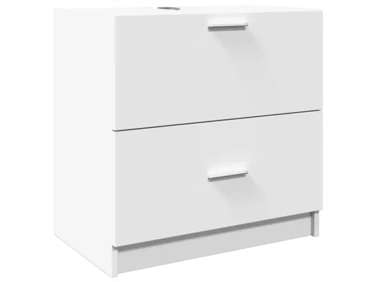 Armoire d'évier blanc 59x37x59 cm bois d'ingénierie