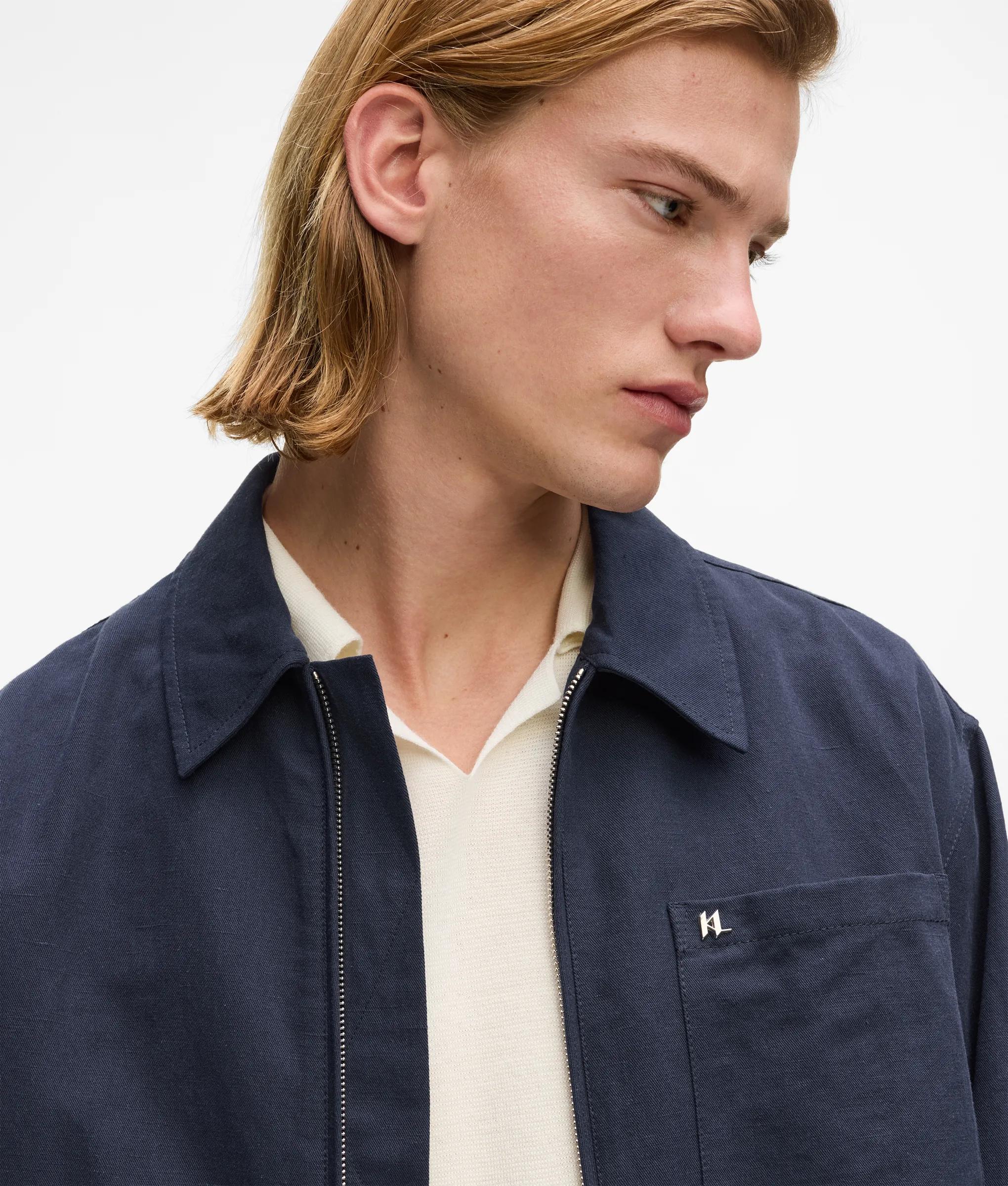 Linnen jacket met rits