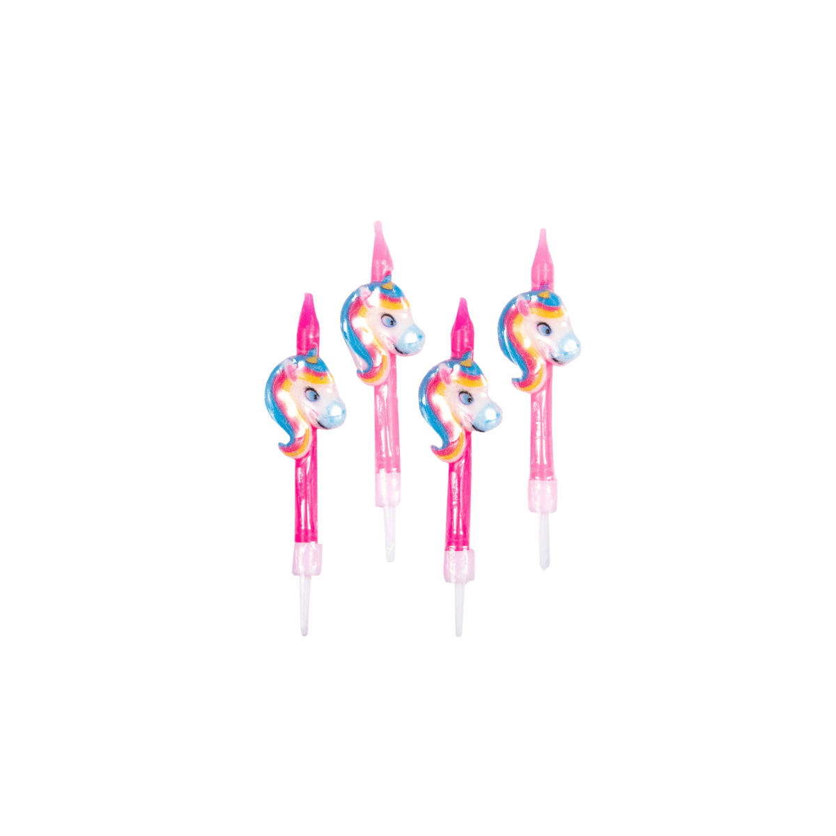 Unicorn Kaarsjes 5,9cm 4st