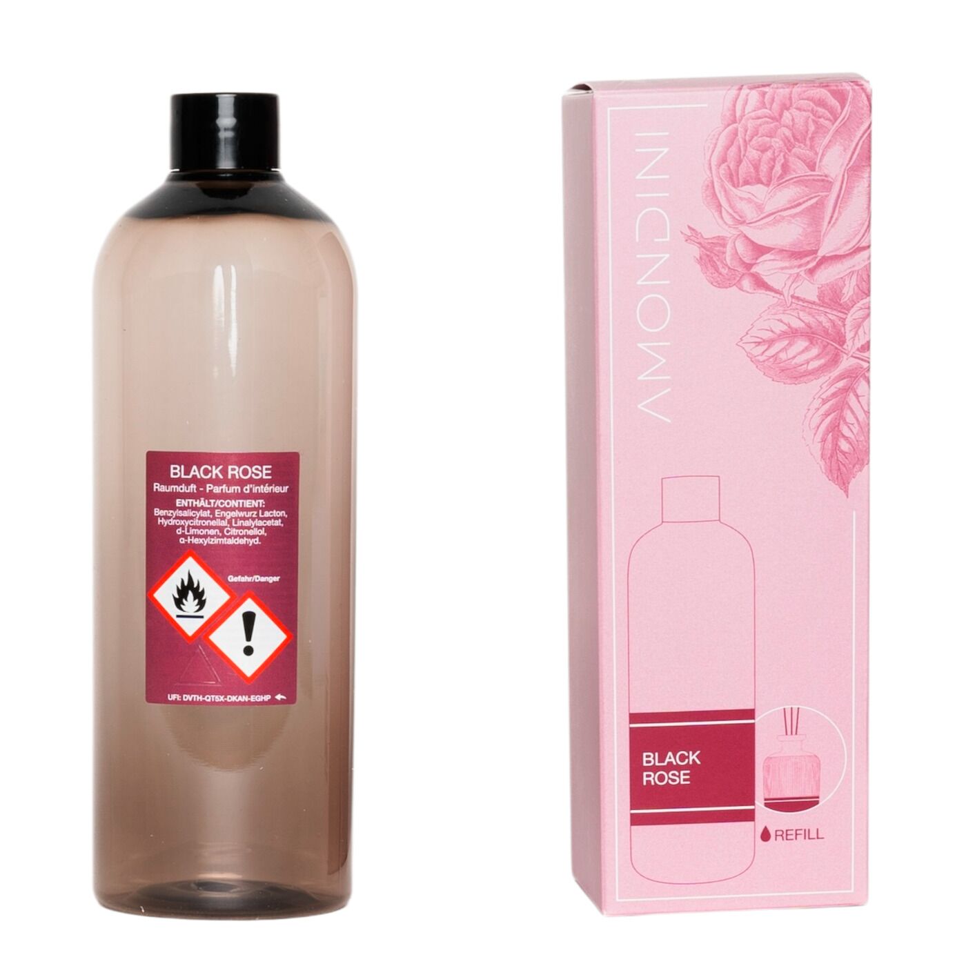 AmondiniRaumduft Nachfüller «Black Rose» 500 ml