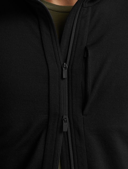 Quantum III LS Zip Hood Men uldtrøje