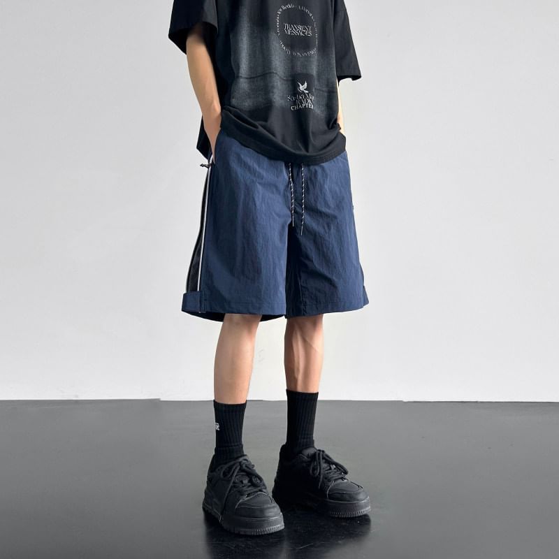 emeisa - Cargoshorts met hoge taille en mesh-paneel