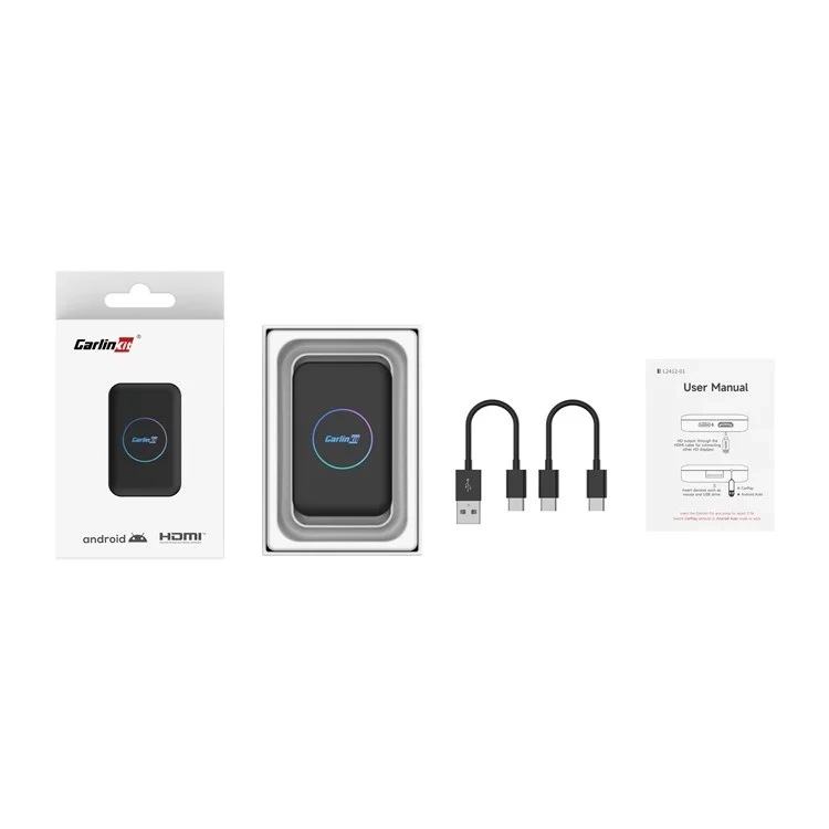 TBOX-LITE S Auto KFZ Wireless CarPlay Android Auto 4G Smart Box Adapter / 32GB (iOS / Android) - Schwarz