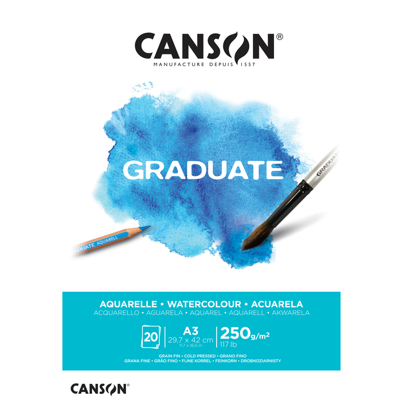Canson Aquarellblock Graduate, A3