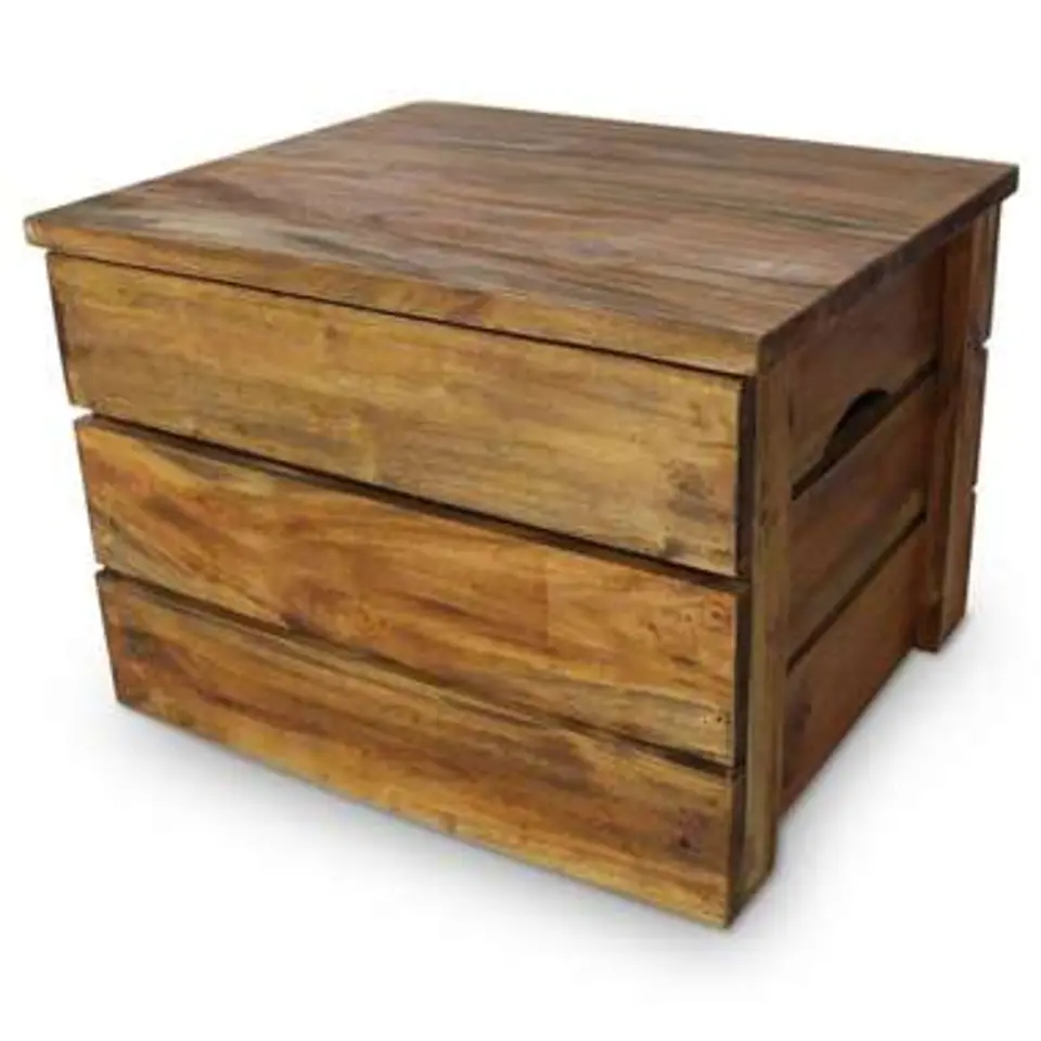 vidaXL - Opslagkrat - Bruin - Hout