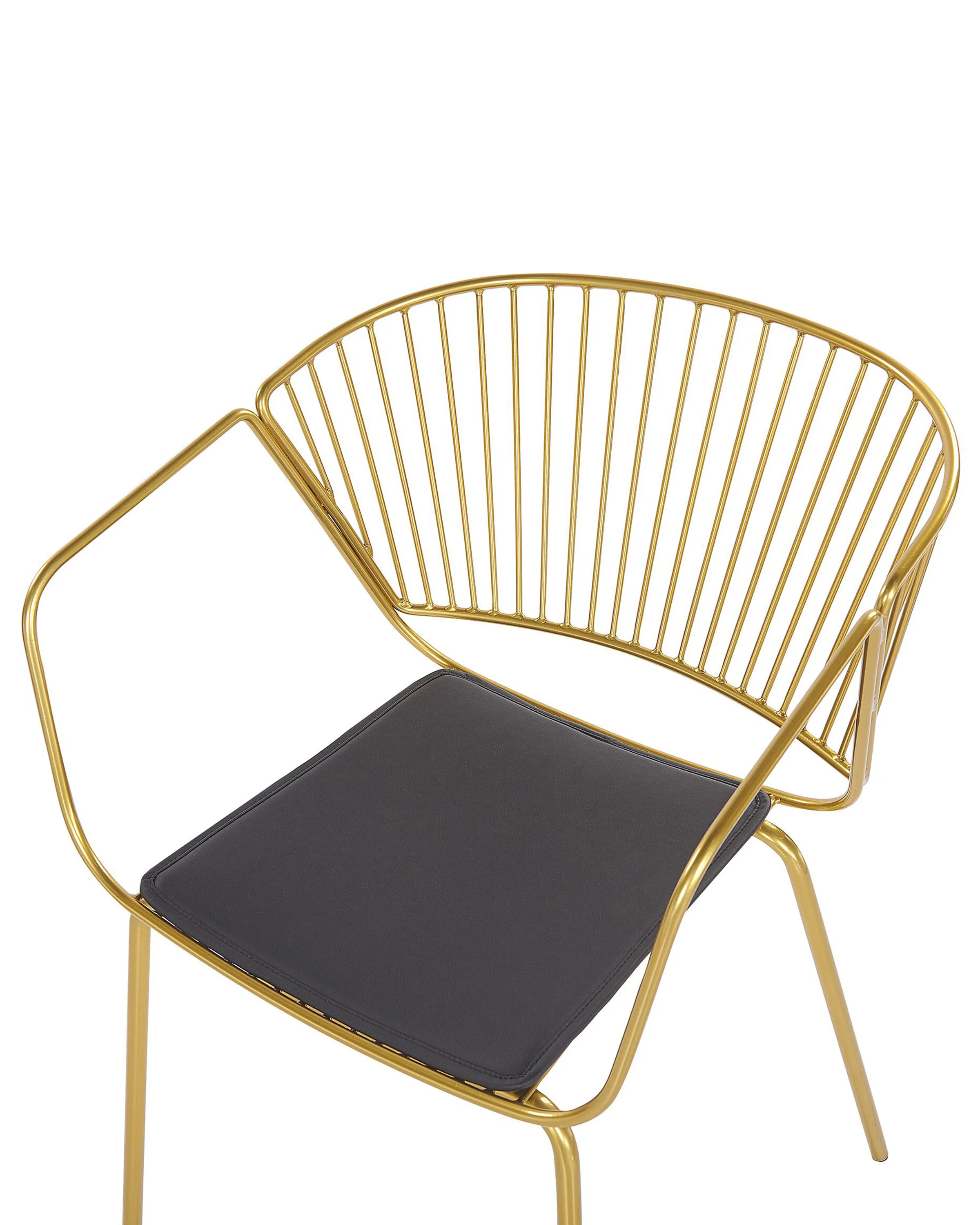 Set van 2 eetkamerstoelen RIGBY Metaal Goud