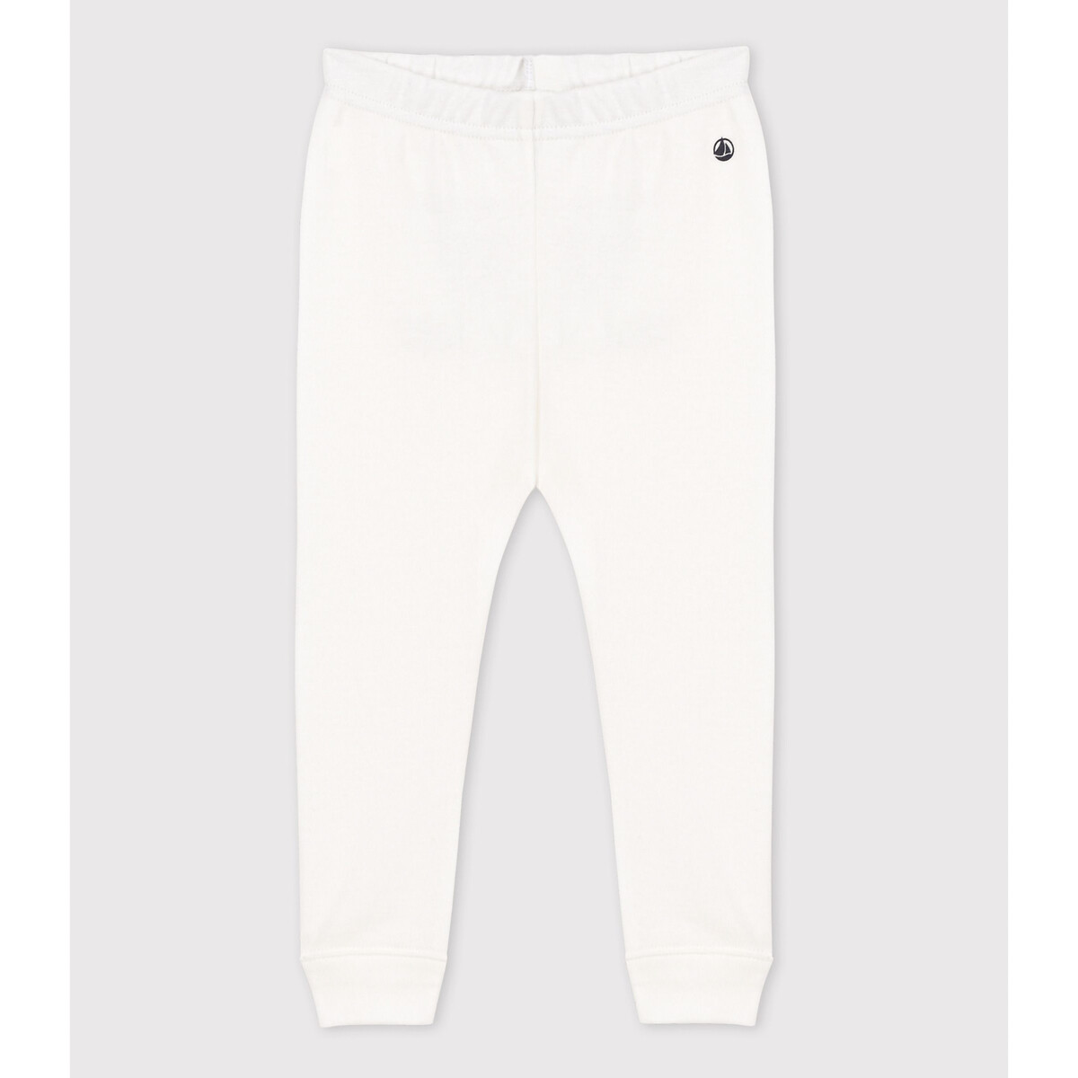 PETIT BATEAU<br>Leggings de malha canelada de algodão